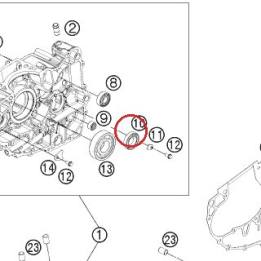 Bille de roulement KTM — 90130004004