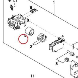 PISTON ETRIER FREIN ARRIERE 94 KTM — 54613305200