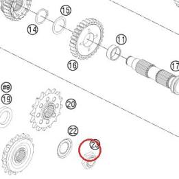 ECROU M20X1,5 03 KTM — 60033035000