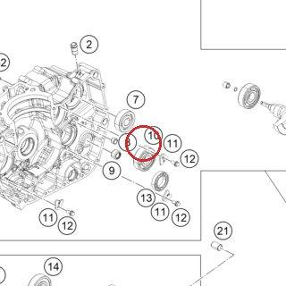DEEP GROOVE BALL BEARING 6304 KTM — J625063040