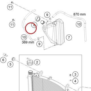 BOUCHON RESERVOIR D'EXPANSION KTM — 60035066000
