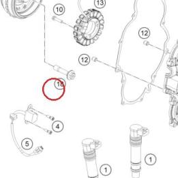 Special screw M12x1.5 WS15 KTM — 60339003000