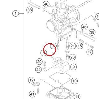 GICLEUR RALENTI 38 KEIHIN KTM — 54531607038
