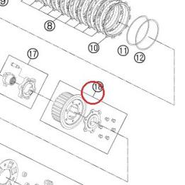 MOYEU EMBRAYAGE INT. CPL. 03 KTM — 60032002000