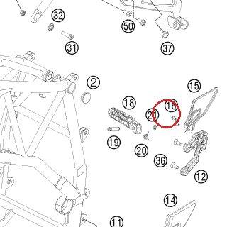 VIS TETE CYL BOM ISO7380 M6X10 KTM — 0738060101