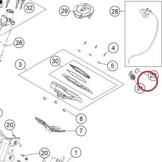 NUT SEAT LOCK M22X1,5 KTM — 69007050050