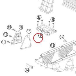 PARTI AVT BOITE FILTRE LC8 03 KTM — 60006004000