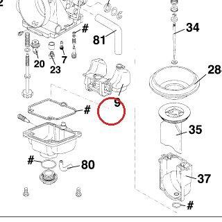 FLOTTEUR CARBU MIKUNI DUKE 99 KTM — 58431009000