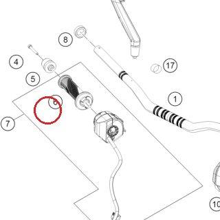 GRIP ASSEMBLY RH KTM — 96302010033