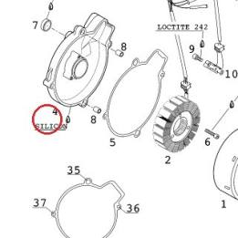 CARTER ALLUMAGE LC4 97 KTM — 58430002144