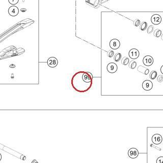 SWING ARM REPAIR KIT SX-F KTM — 79004030010