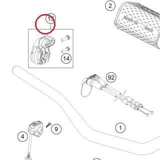 Housing throttle twist grip cp KTM — A46002010025