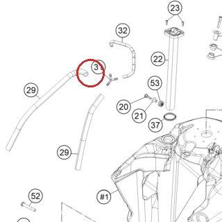 PIECE CONNEXION-Y YS 6-6-6 06 KTM — 60015025100
