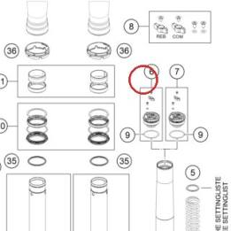 Screw cap M51x1,5 rebound cpl KTM — 48602028S4