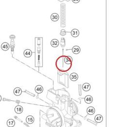 AIGUILLE NOZD KTM — 54531636004