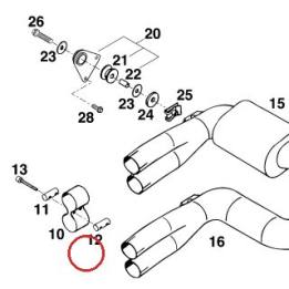BARILLET COUDE ECHAP LC4 95 KTM — 58305058052