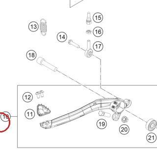 FOOT BRAKE LEVER CPL KTM — 55413050044