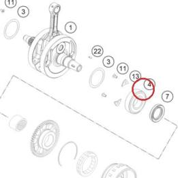 BEARING NJ 206 ECP/HN3C4HVA624 KTM — 77330082200