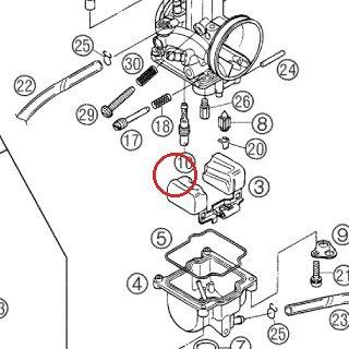 GICLEUR DE RALENTI 80 KTM — 54531607080