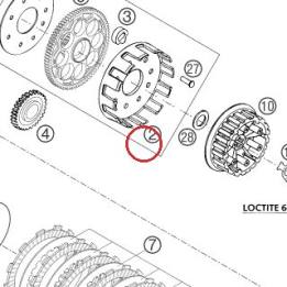 COURONNE D'EMBRAYAGE LC4 03 KTM — 58432001000