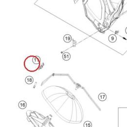 RUBBER SLEEVE 15X22X26 KTM — 50306017055