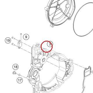 CLUTCH COVER WITH BEARING KTM — 6143000104441