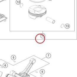 PISTON CPL. SIZE I 61430007000 I KTM — 61430007000 I