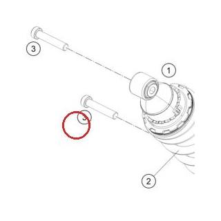 Vis CYL. 53 25 M10X1 gauche KTM — 76504016000