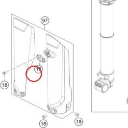 Clamp for brake hose KTM — 77701085100C1