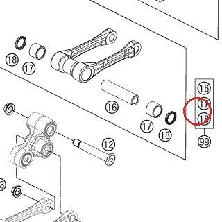 NEEDLE BEARING HK2220 22X28X20 KTM — 0618222820