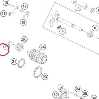 AH SCREW DIN0912-M 6X30 12.9 KTM — 0912060309