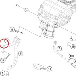 Durit de reniflard KTM — 90230087000