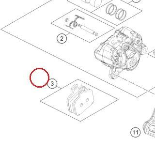 Brake pad rear TT2172HH KTM — 61313090200