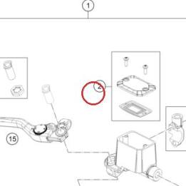 COVER HAND BRAKE CYLINDER CPL KTM — 76013012000