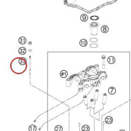 Vis de goujon M6 KTM — 77330043000