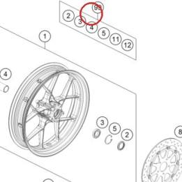 Front Wheel Repair Kit KTM — 64109015000