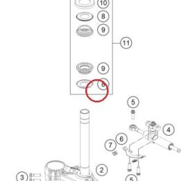 Stearing head gasket KTM — C90701084000