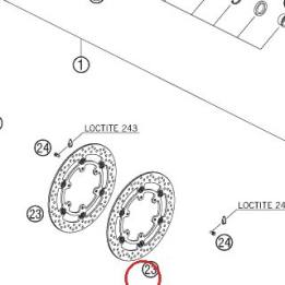 Disque de frein avt D 300mm KTM — 60109060000