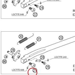 VIS BEQUILLE LATERALE EXC 2002 KTM — 50303023260