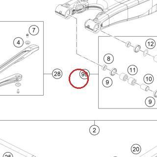 SWINGARM-REPAIR KIT 05-14 KTM — 59404230110