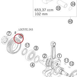 PRIMARY GEAR 36 T 07 KTM — 75032000002