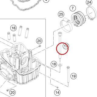 CYL. HEAD SCREW M10X1,25 L 125 KTM — 78030044000