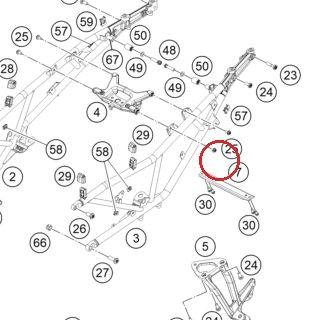 HH Collar screw M6x13 TX30 SL KTM — C0000240601300S