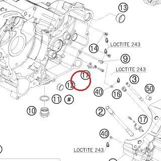 OIL JET CURVED ''70'' BLUE KTM — 60030066000