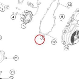IGNITION COVER GASKET KTM — 79230040000