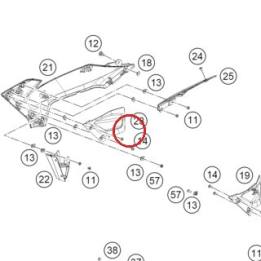 SPOILER TANK INNER FRONT RH KTM — A60308051020