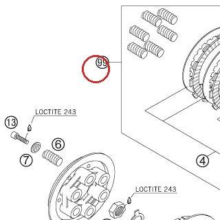 Kit d'EMBRAYAGE 400-525 4T 06-12 KTM — 59032011010