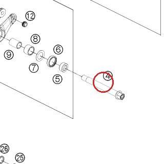 BEARING BOLT SWING LEVER CPL KTM — 69004081044