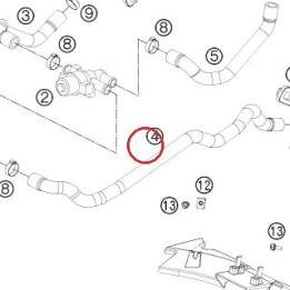 SAS HOSE-CYLINDER REAR KTM — 69005035022