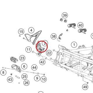 S HOLD RIDER RHJG113085 BL MAT KTM — 95803039000C1